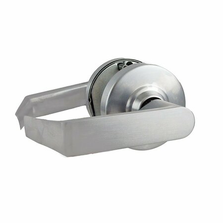 SCHLAGE COMMERCIAL ALX Series Grade 2 Entry Saturn Lever Lock Less Cylinder with 47267042 2-3/4in Deadlatch and ALX53LSAT626